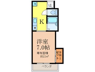 中村１０番館の物件間取画像